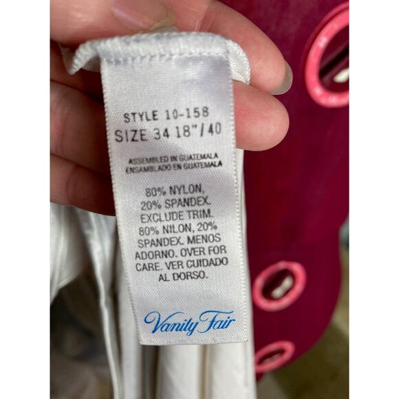 Vanity Fair stretch cream knee length slip sz 34 - Picture 5 of 5